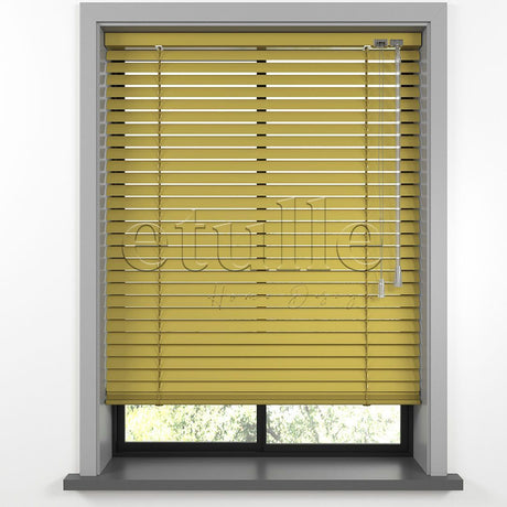 25 MM Yellow Aluminum Venetian Blind