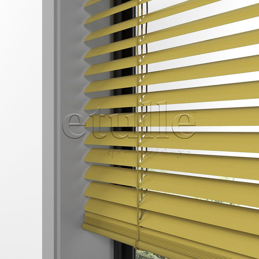 25 MM Yellow Aluminum Venetian Blind