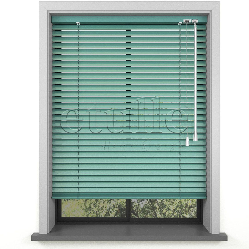 25 MM Green Aluminum Venetian Blind