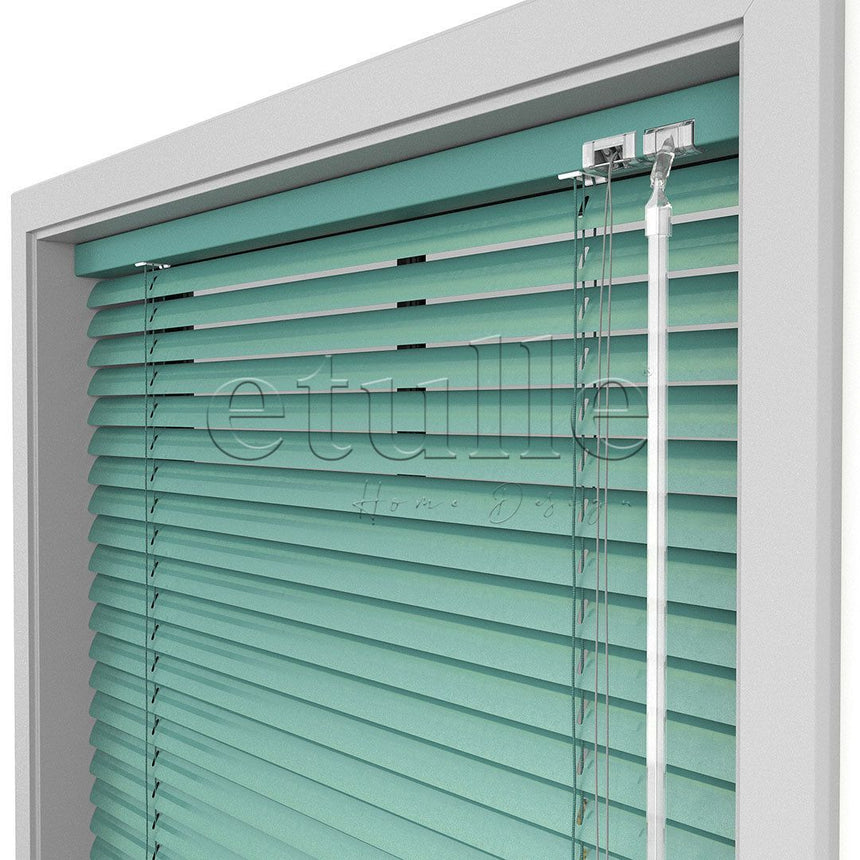 25 MM Green Aluminum Venetian Blind