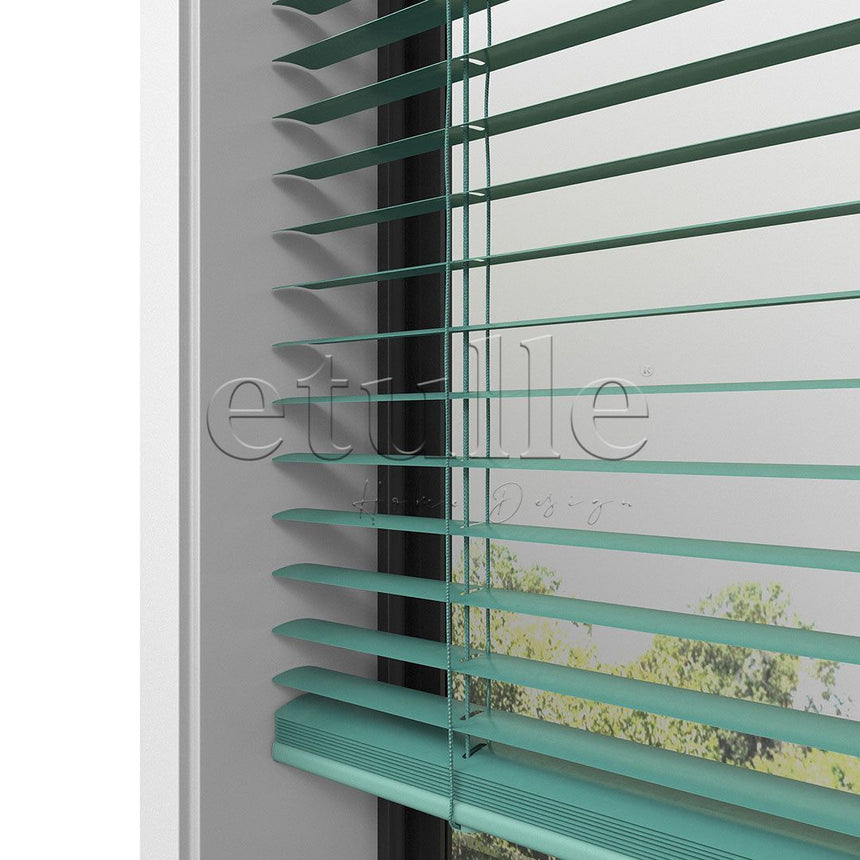 25 MM Green Aluminum Venetian Blind