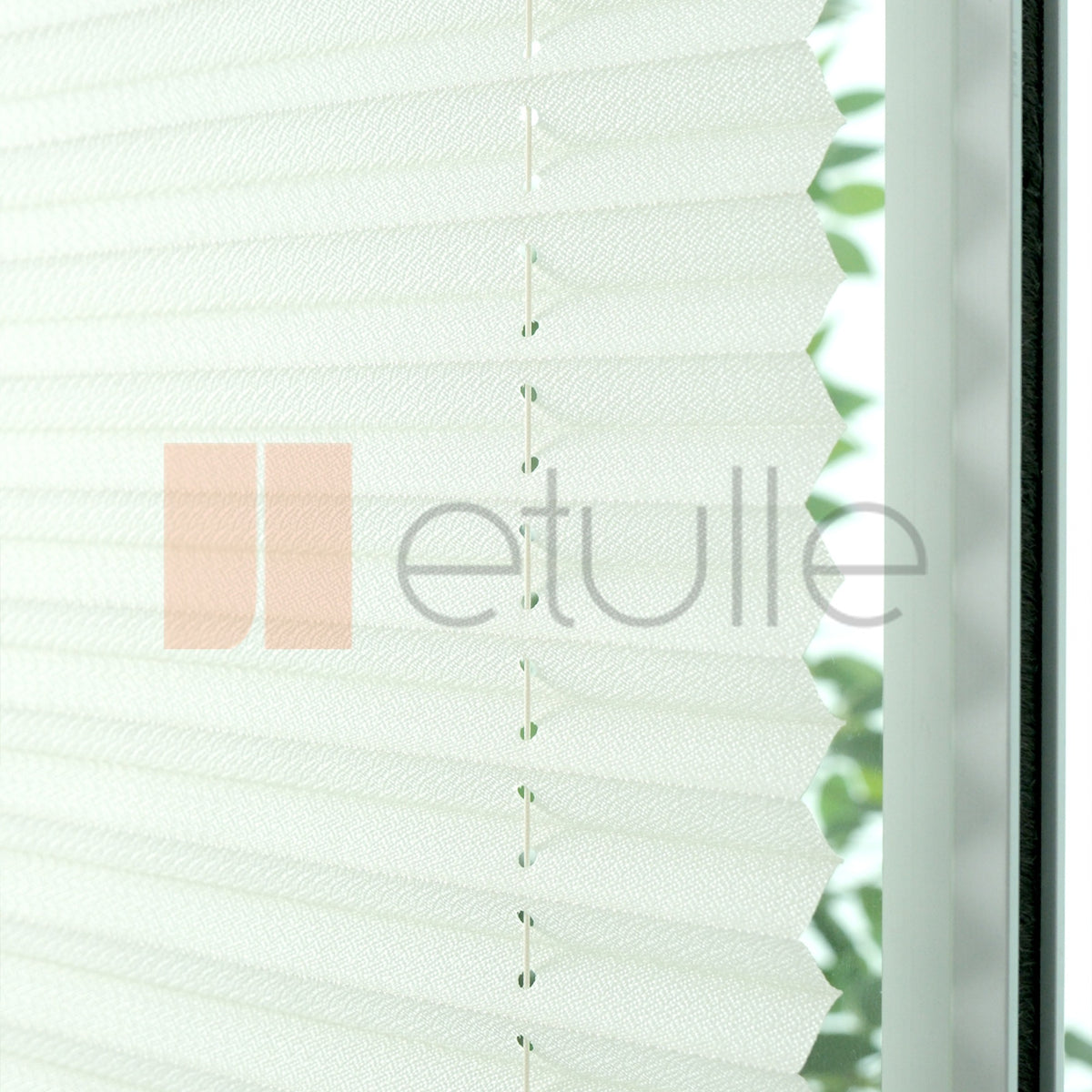 16mm Ecru Bursa Pleated Blind