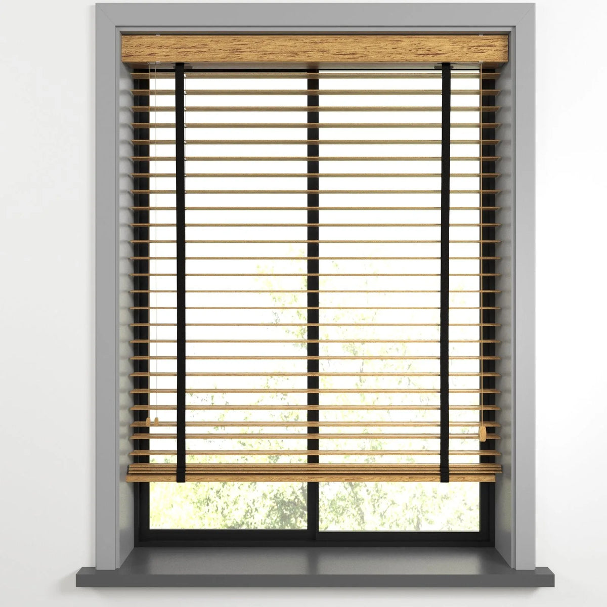 Ahşap Renk ve Desenli Polywood Blackout Jaluzi - Etulle