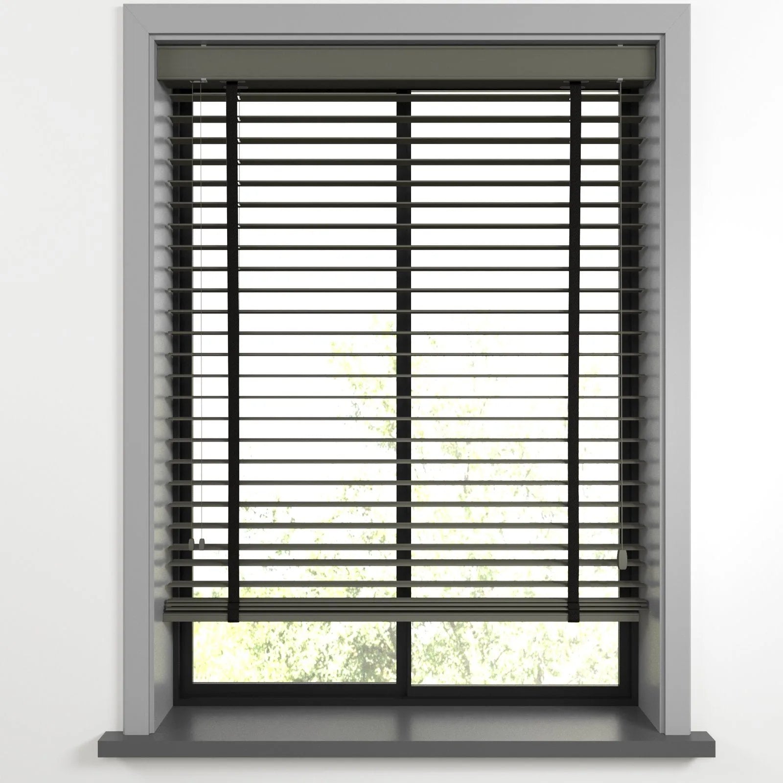 Koyu Gri Polywood Blackout Jaluzi - Etulle