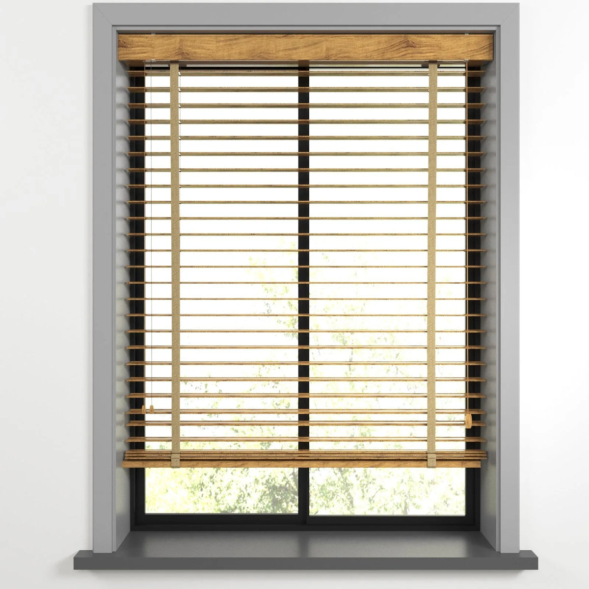 Açık Ahşap Rengi Polywood Blackout Jaluzi - Etulle