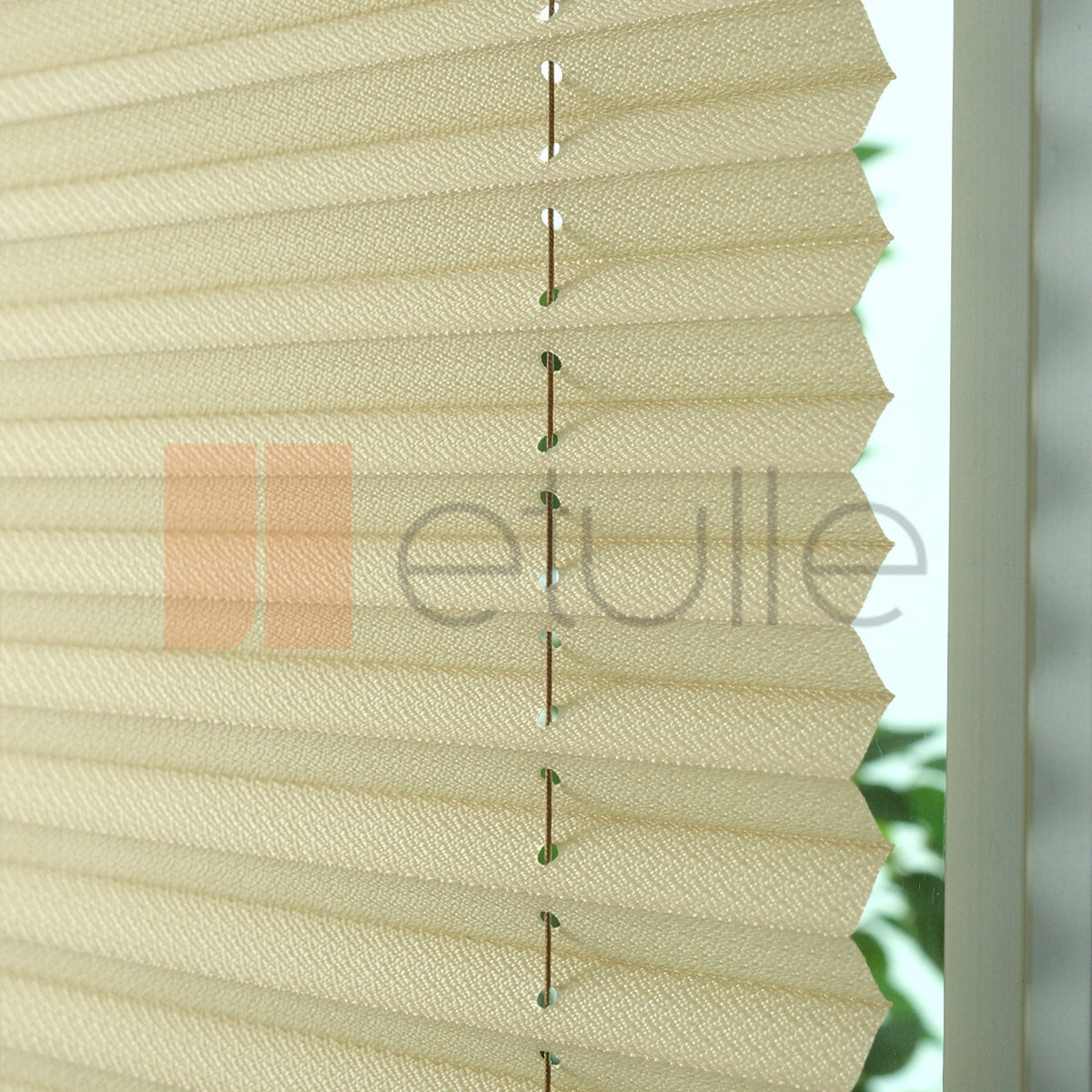 16MM Cream Bursa Pleated Blind