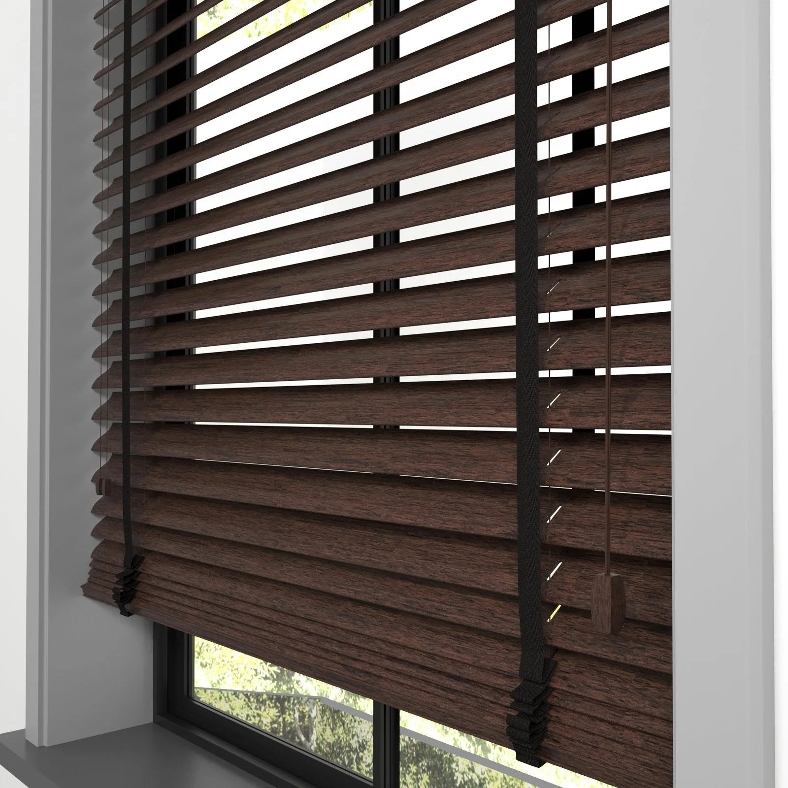 Kahverengi Polywood Blackout Jaluzi - Etulle