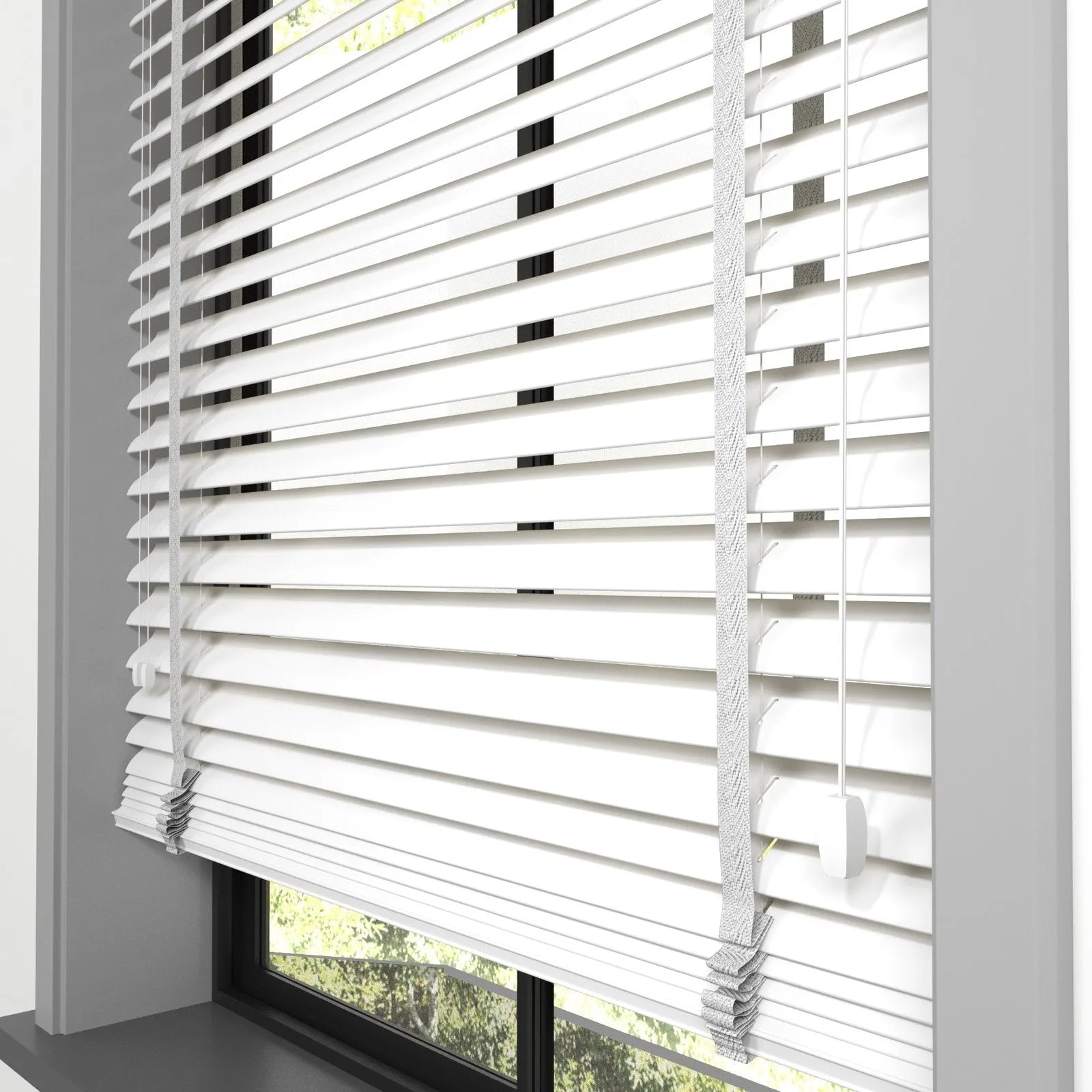 Beyaz Polywood Blackout Jaluzi - Etulle