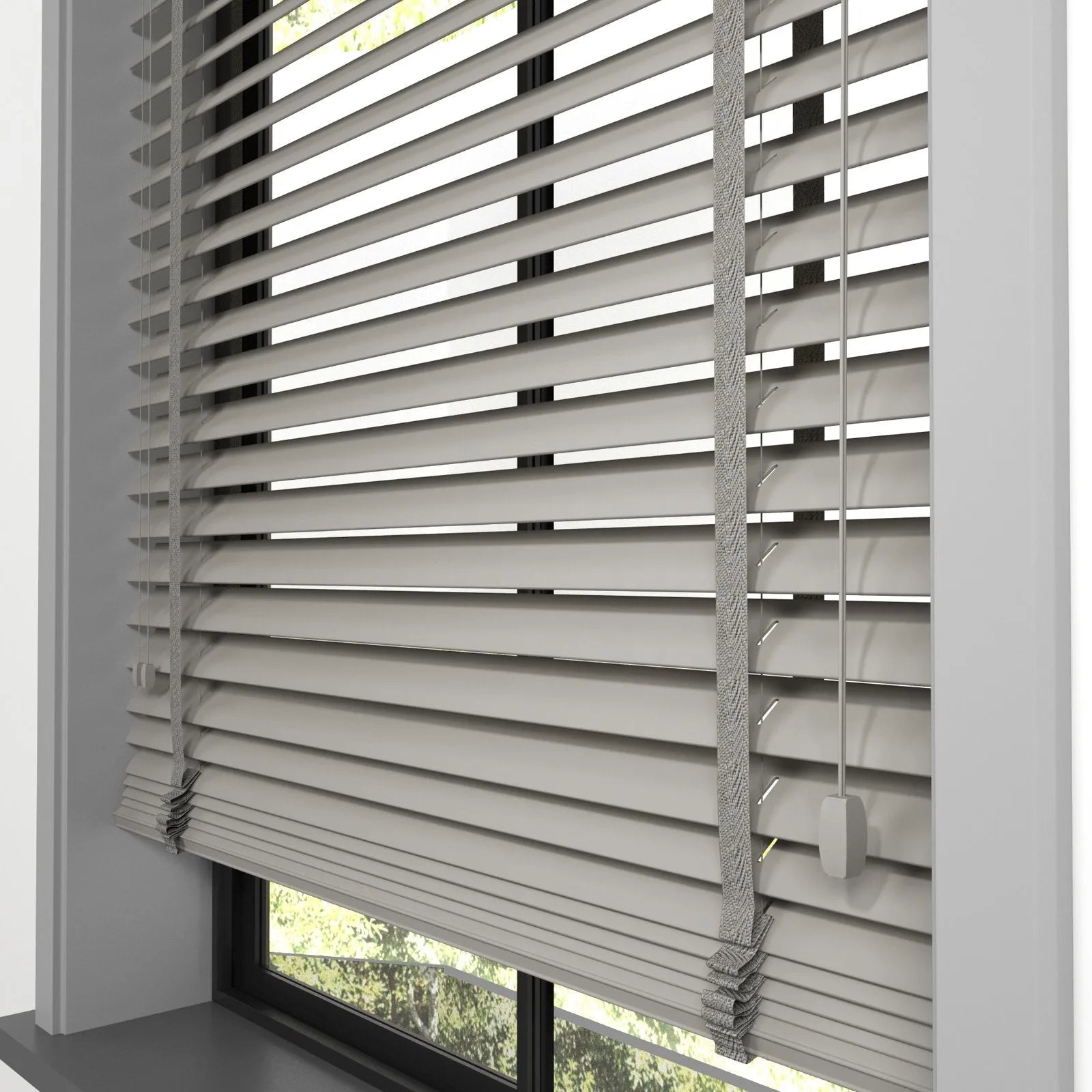 Orta Gri Polywood Blackout Jaluzi - Etulle