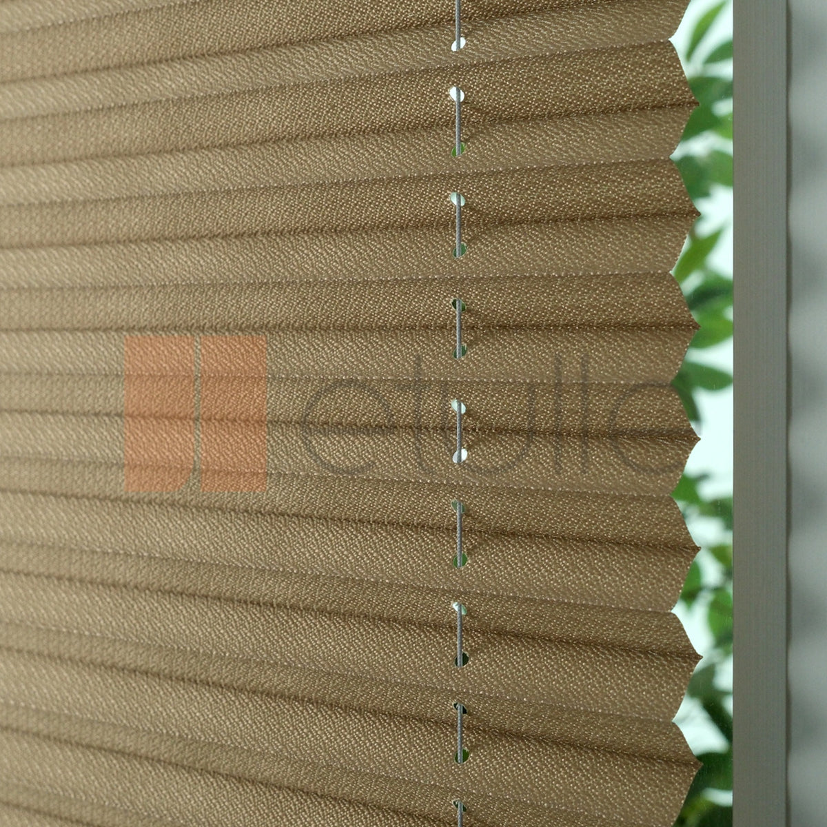 16MM Dark Mink Bursa Pleated Blind