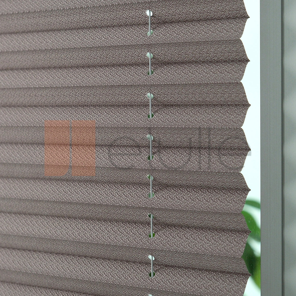 16MM Dark Grey Bursa Pleated Blind