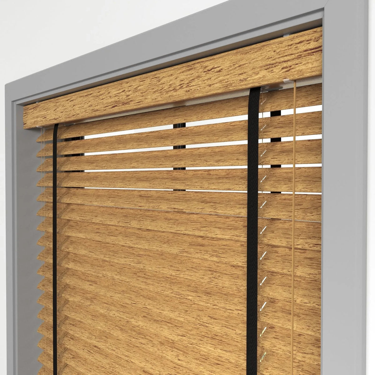 Ahşap Renk ve Desenli Polywood Blackout Jaluzi - Etulle