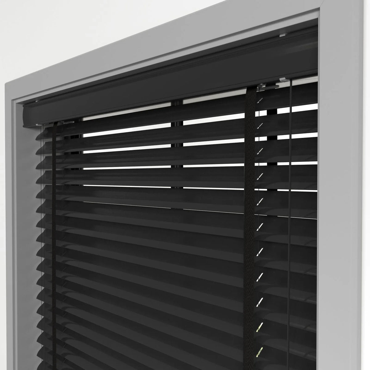 Siyah Polywood Blackout Jaluzi - Etulle