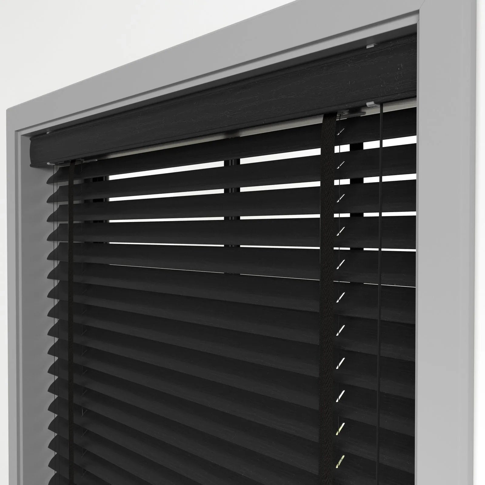Siyah Polywood Blackout Jaluzi - Etulle