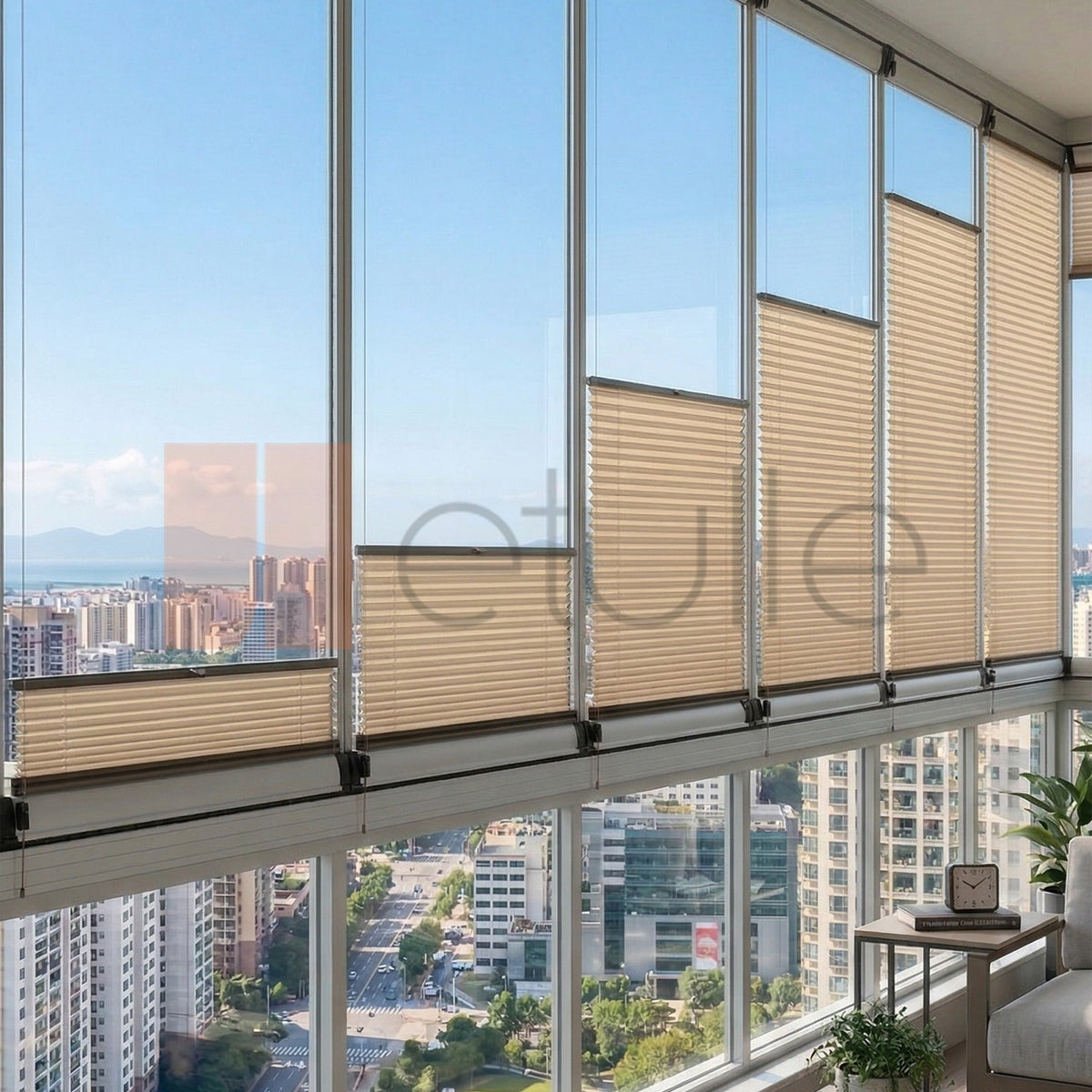 16MM Dark Cream İzmir Pleated Blind