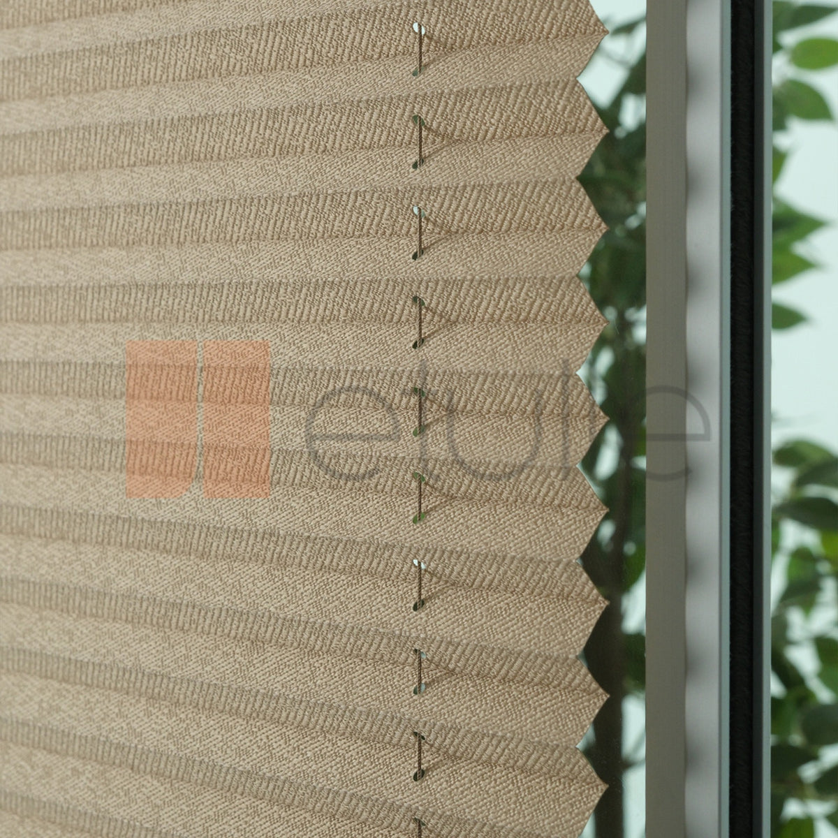 16MM Dark Cream İzmir Pleated Blind