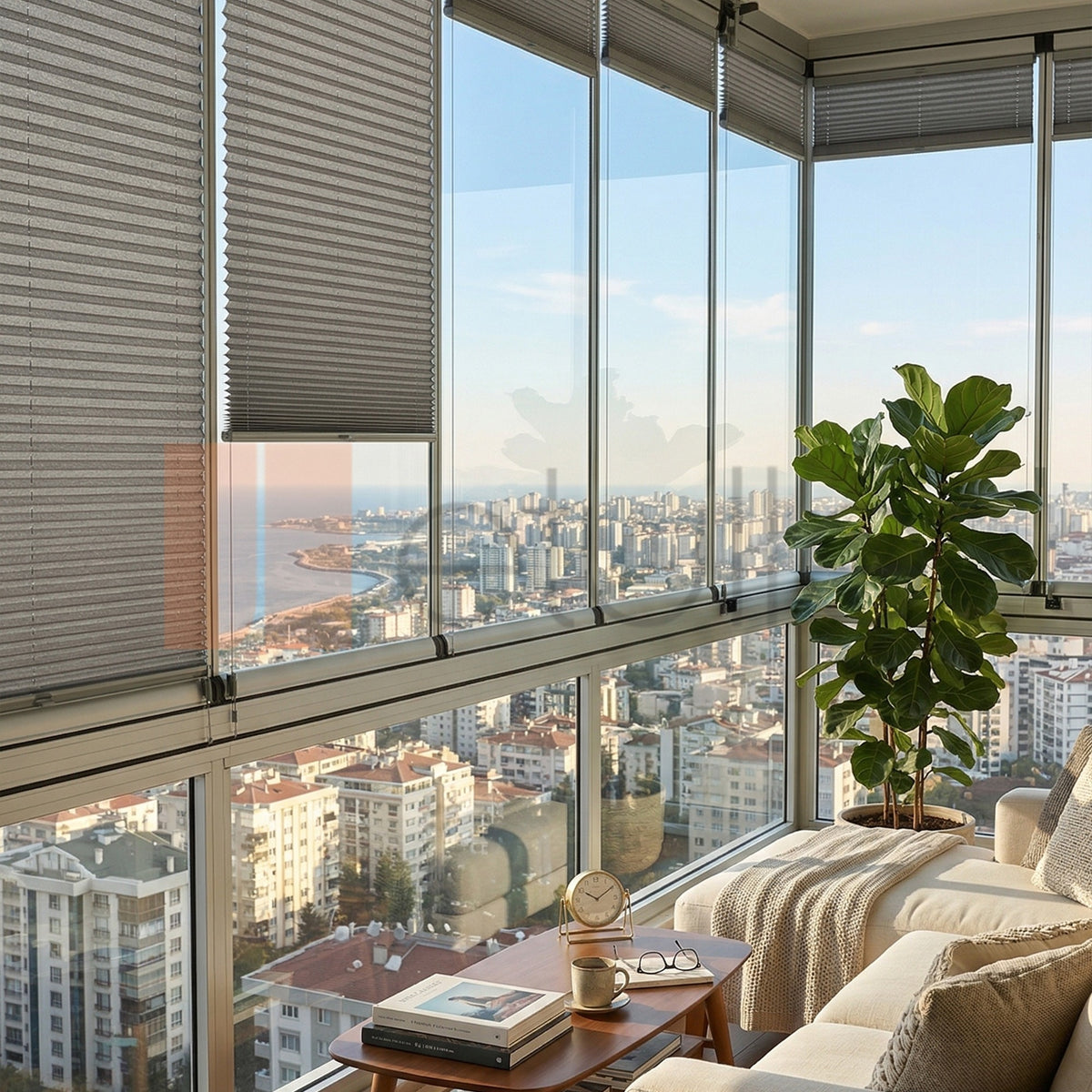 16MM Grey Izmir Pleated Blind