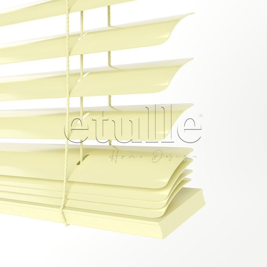 50 MM Light Yellow Aluminum Venetian Blind