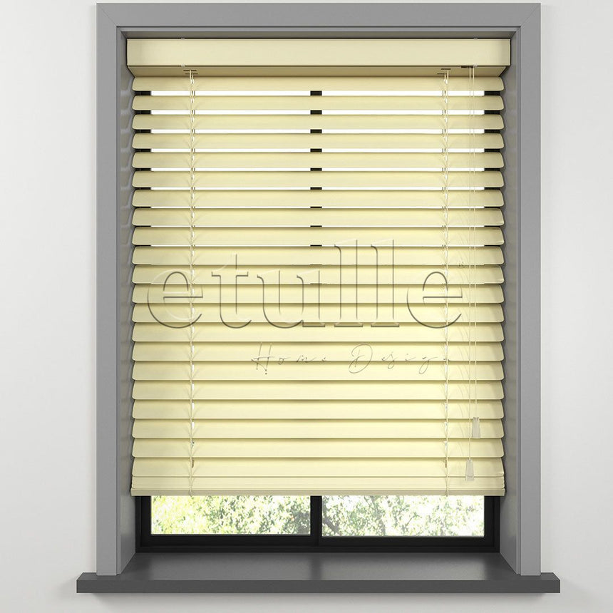 50 MM Light Yellow Aluminum Venetian Blind