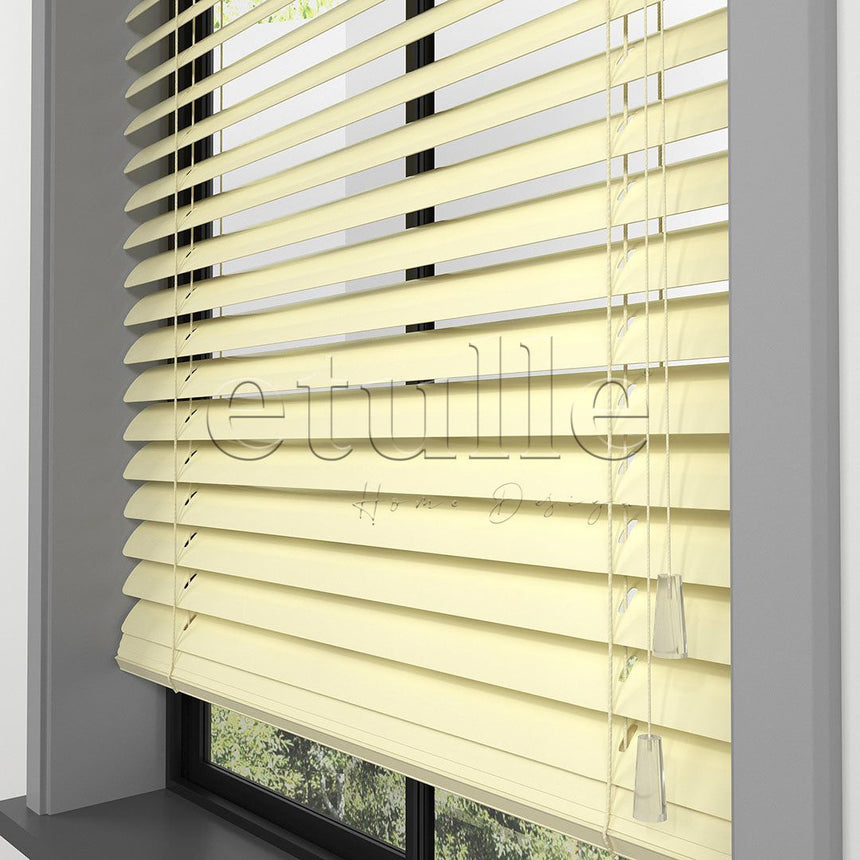 50 MM Light Yellow Aluminum Venetian Blind