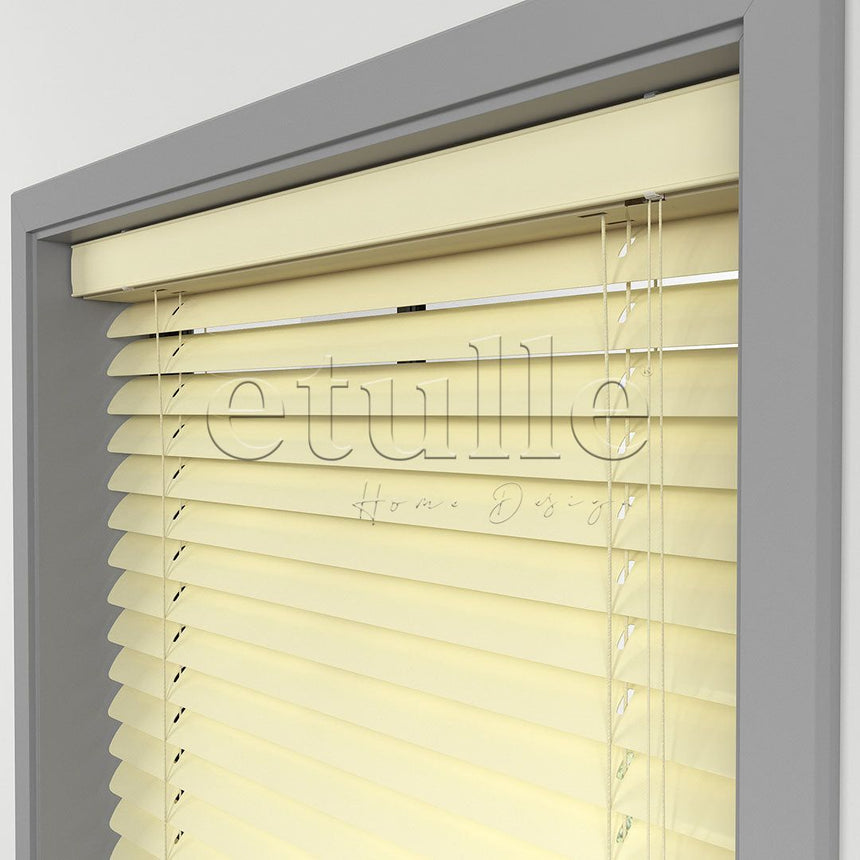 50 MM Light Yellow Aluminum Venetian Blind