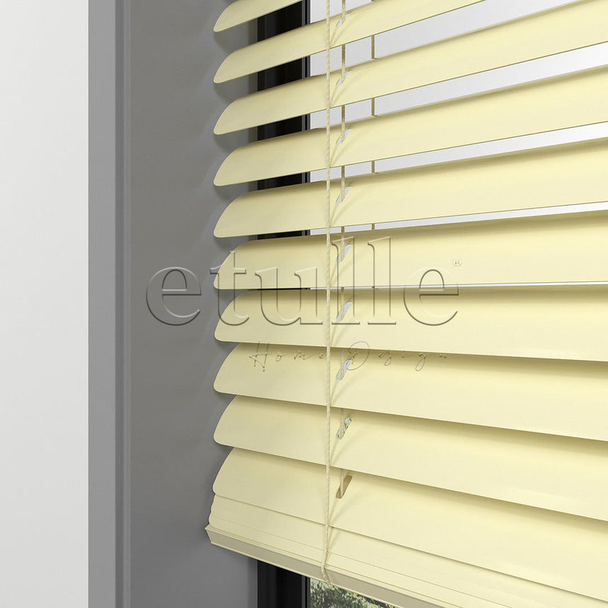 50 MM Light Yellow Aluminum Venetian Blind