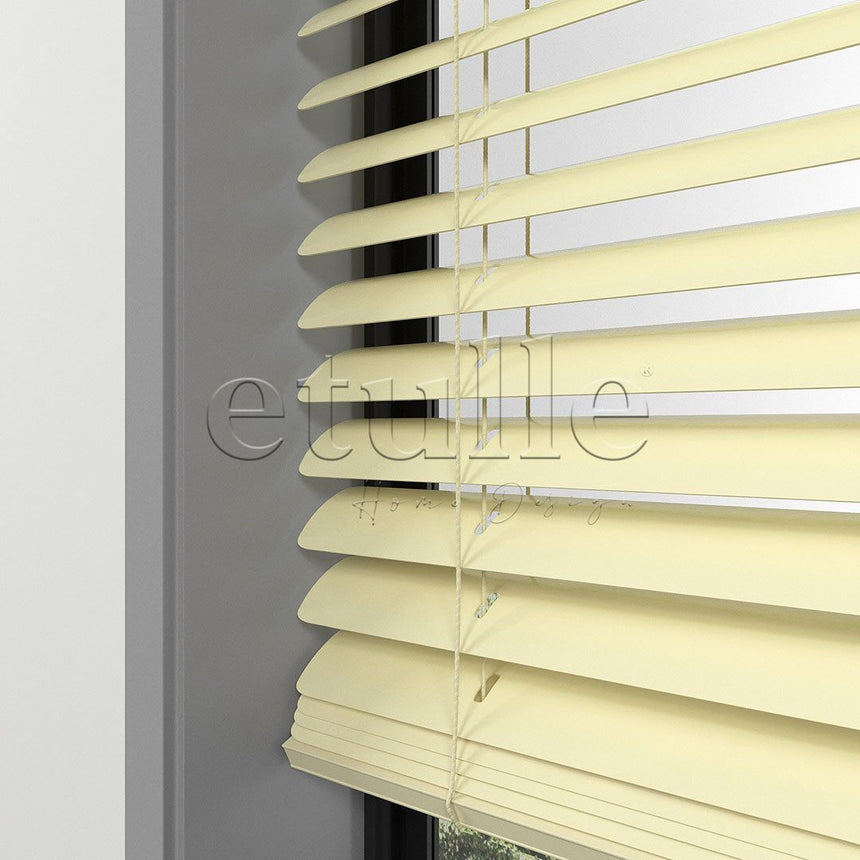 50 MM Light Yellow Aluminum Venetian Blind