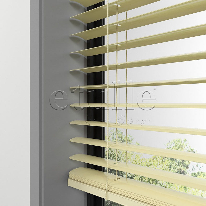 50 MM Light Yellow Aluminum Venetian Blind