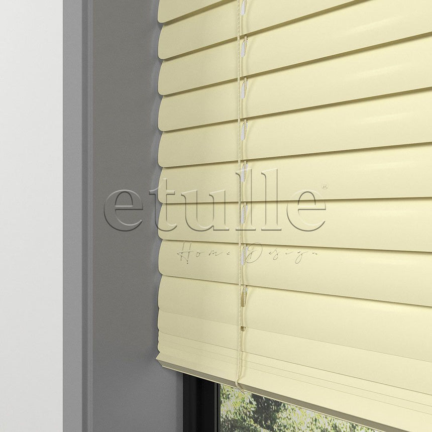 50 MM Light Yellow Aluminum Venetian Blind