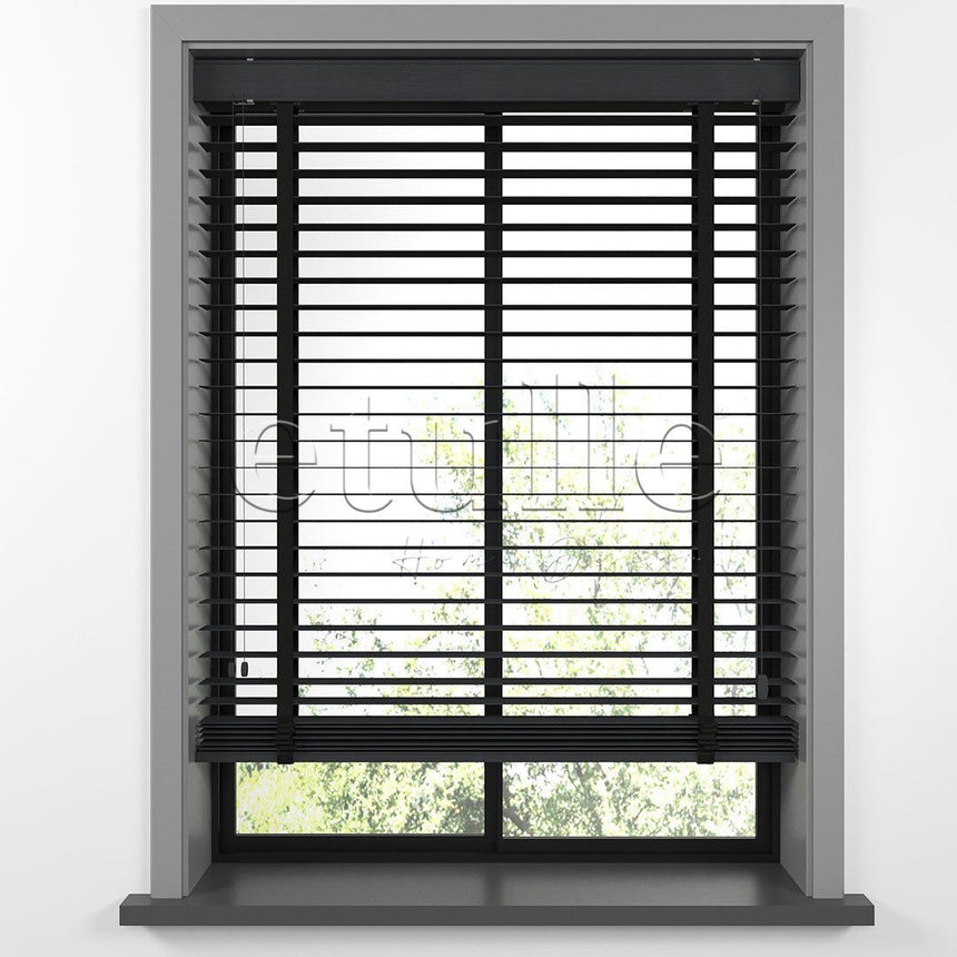 50 MM BAMBOO Anthracite Wooden Venetian Blind