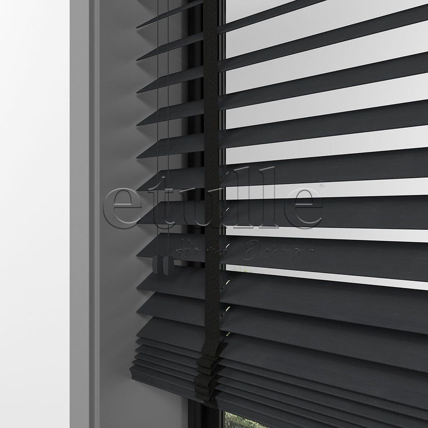 50 MM BAMBOO Anthracite Wooden Venetian Blind