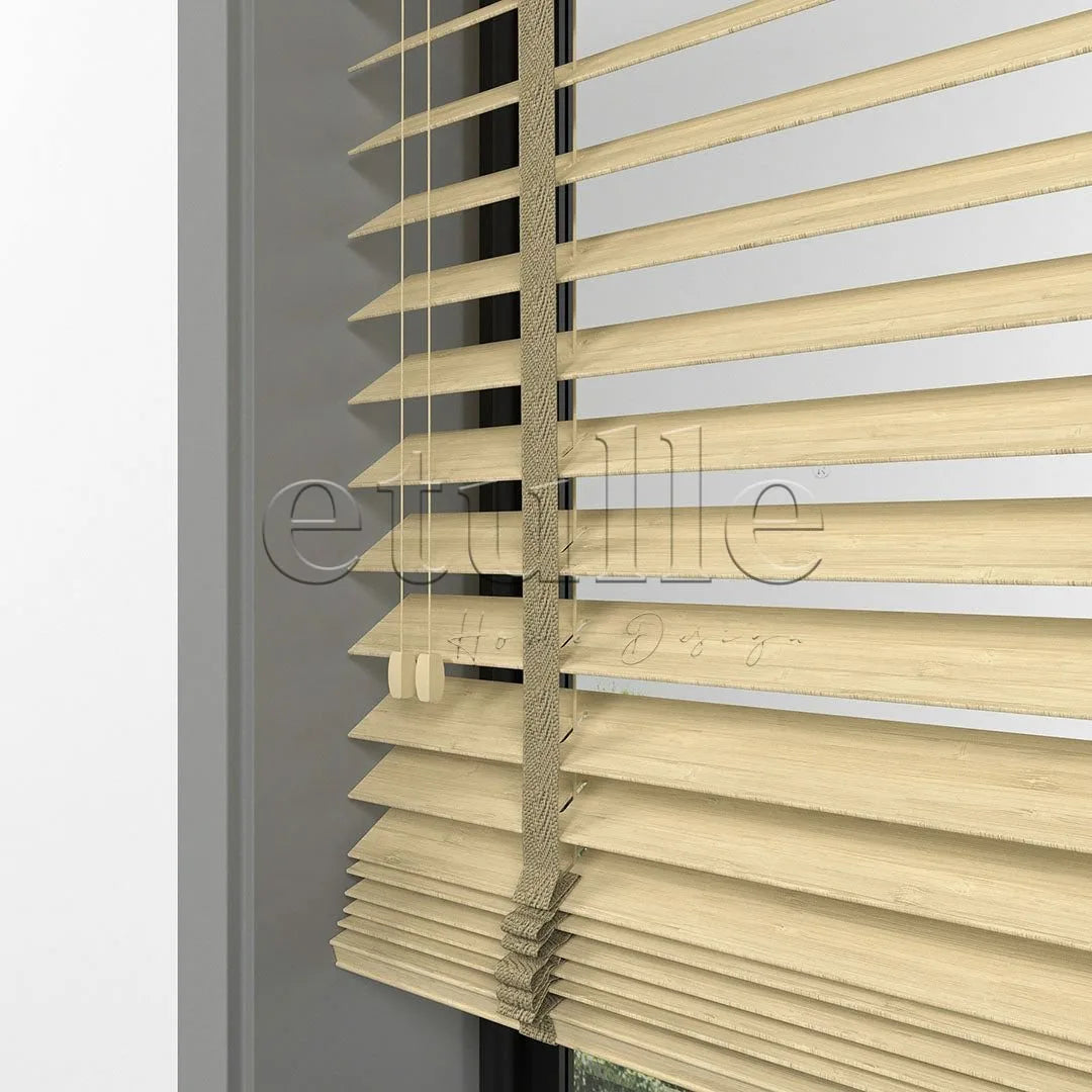 50 MM BAMBOO Light Oak Ahşap Jaluzi