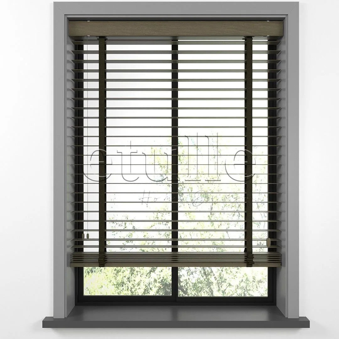 50 MM BASSWOOD Chestnut Ahşap Jaluzi