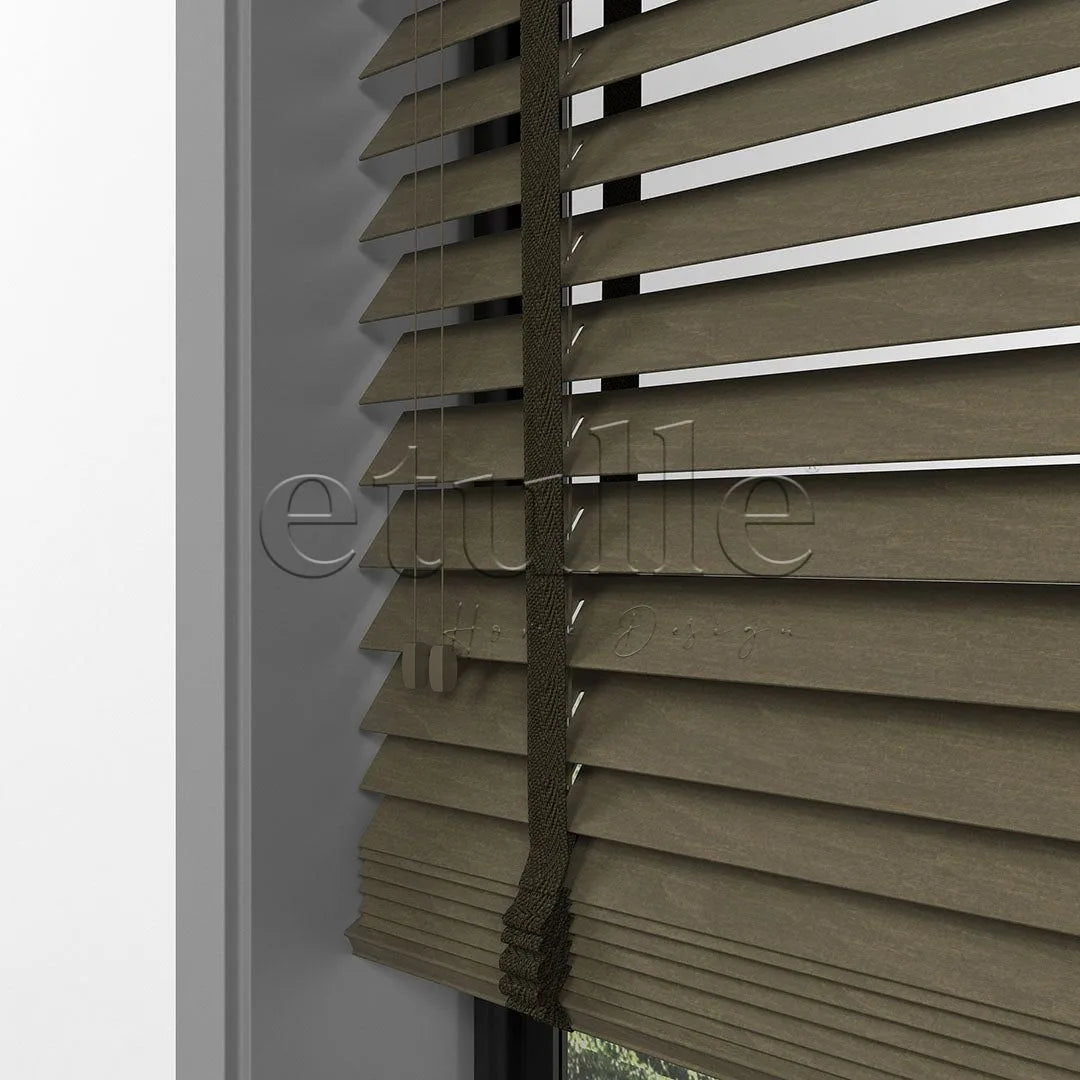 50 MM BASSWOOD Chestnut Ahşap Jaluzi