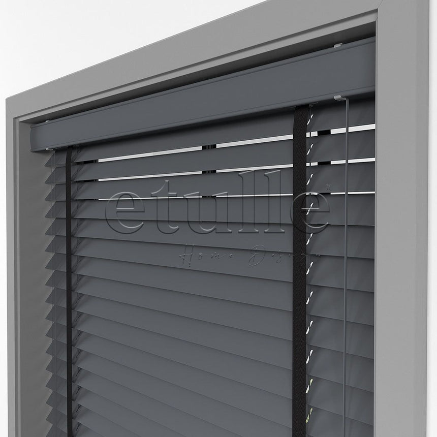 50 MM BASSWOOD Smoked Wooden Venetian Blind