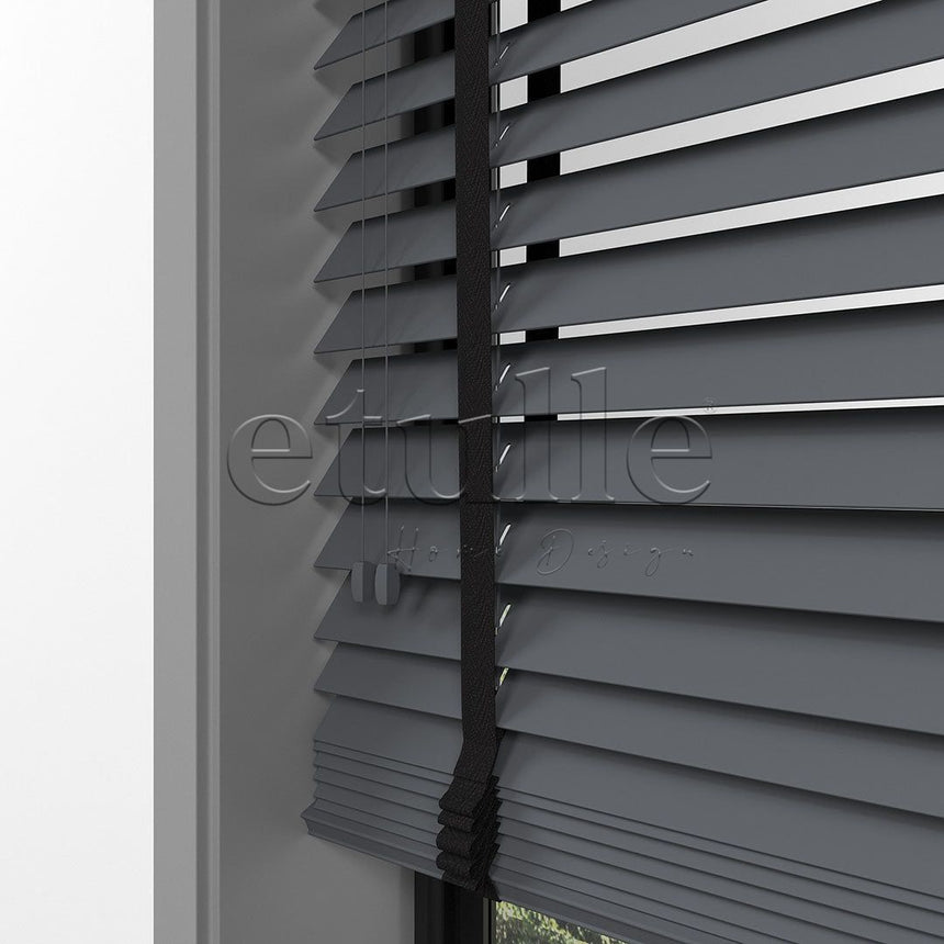 50 MM BASSWOOD Smoked Wooden Venetian Blind