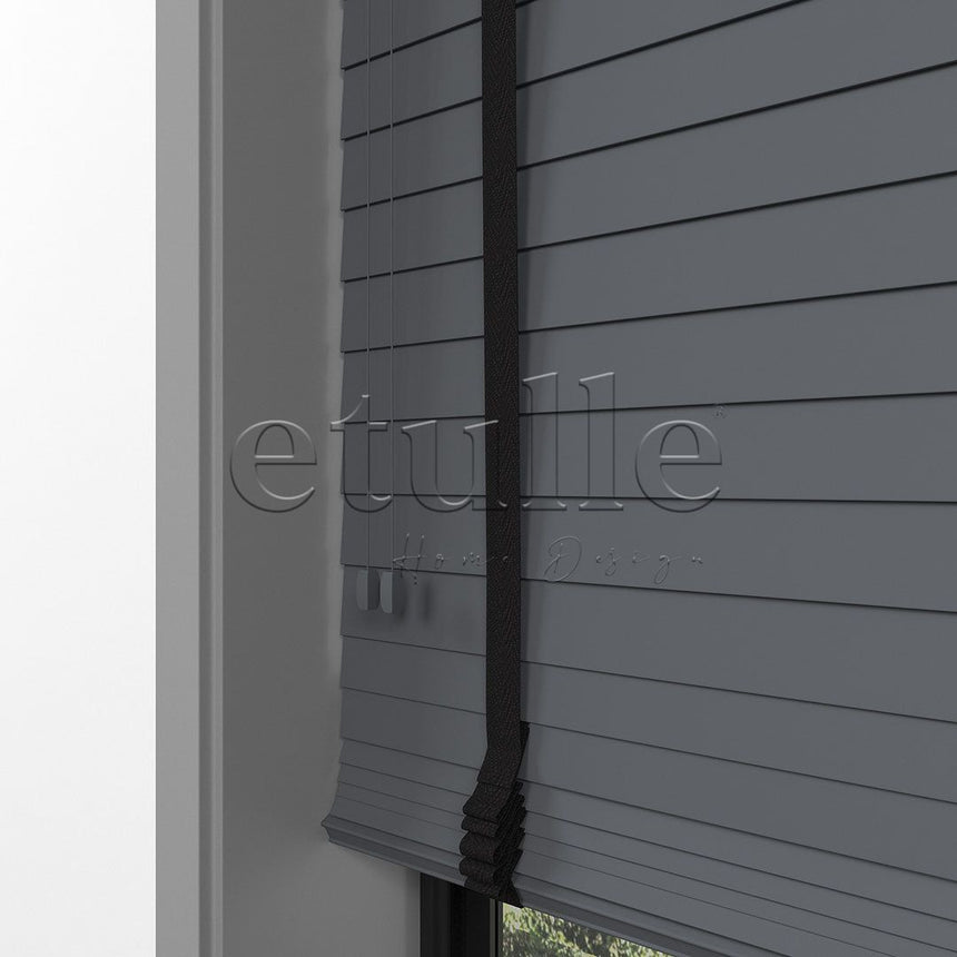 50 MM BASSWOOD Smoked Wooden Venetian Blind