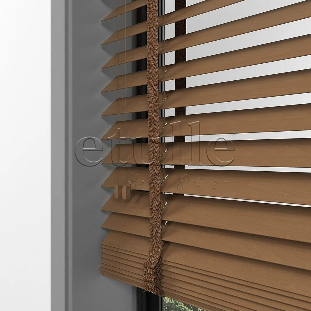 50 MM BASSWOOD Golden Oak Ahşap Jaluzi