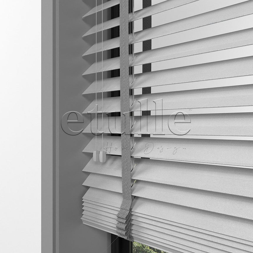 50 MM BASSWOOD Gray Wooden Venetian Blind