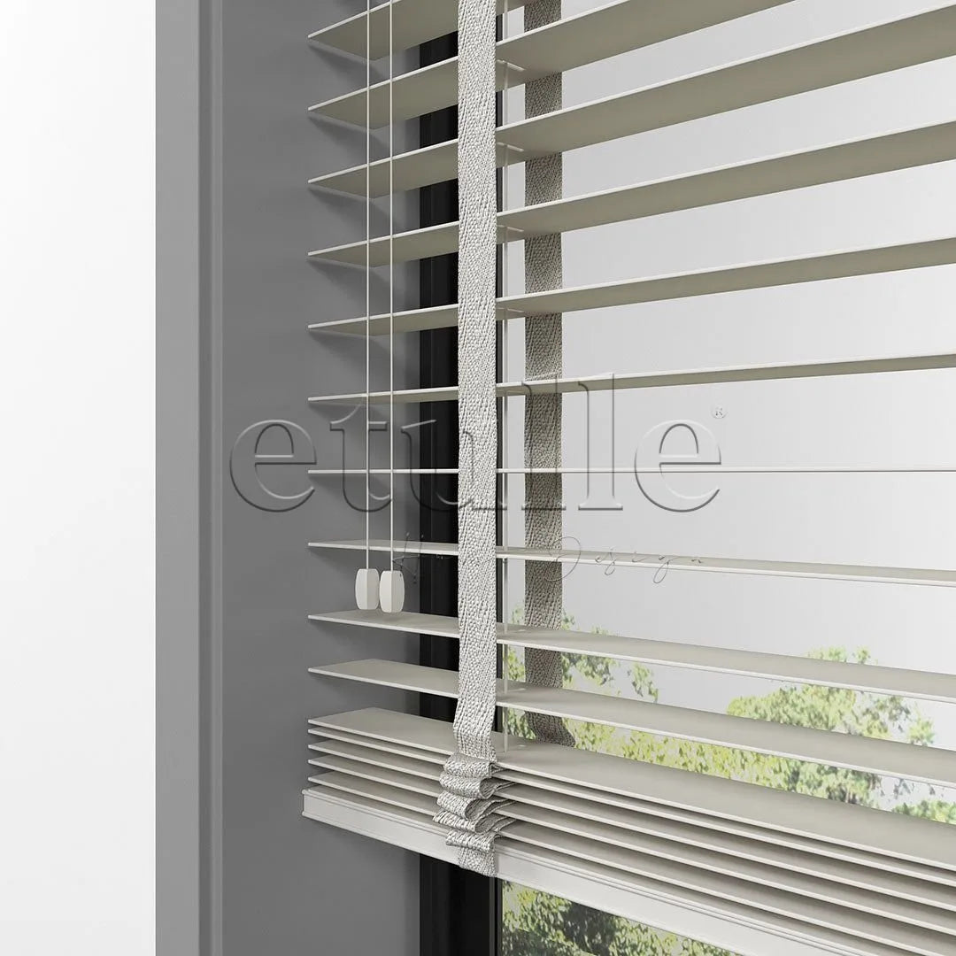 50 MM BASSWOOD Krem Ahşap Jaluzi