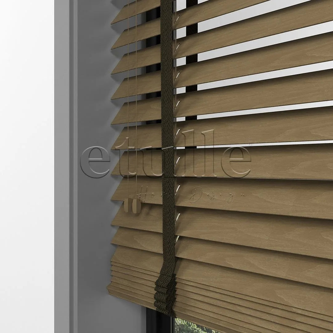 50 MM BASSWOOD Nut Ahşap Jaluzi