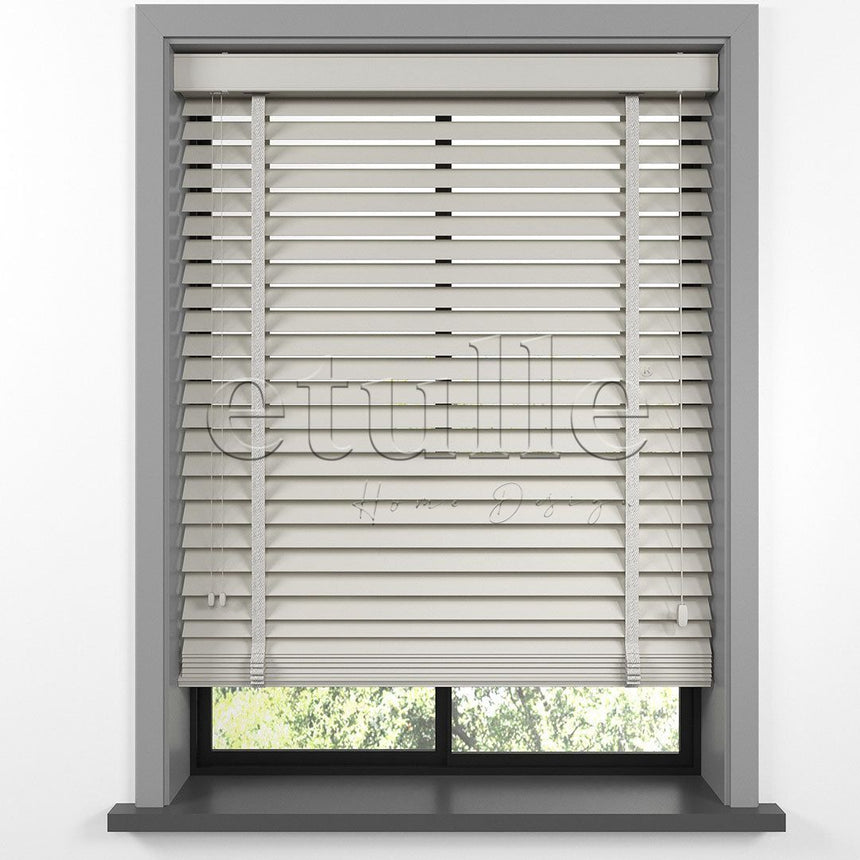 50 MM BASSWOOD Sand Wooden Venetian Blind