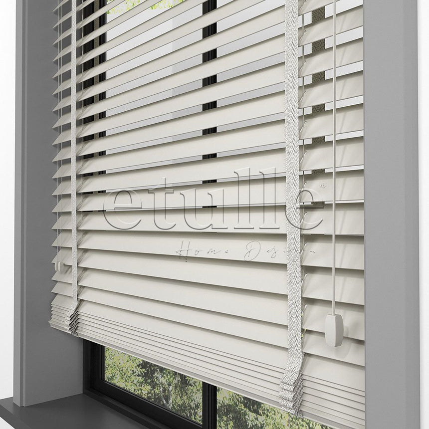 50 MM BASSWOOD Sand Wooden Venetian Blind