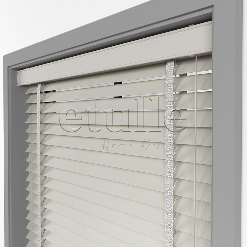 50 MM BASSWOOD Sand Wooden Venetian Blind