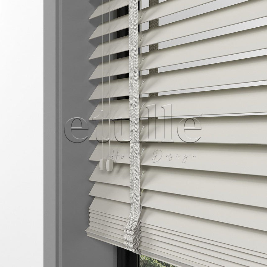 50 MM BASSWOOD Sand Wooden Venetian Blind