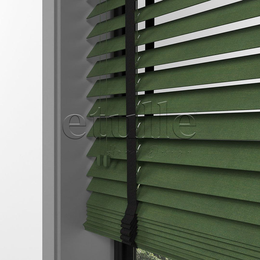 50 MM BASSWOOD Green Wooden Venetian Blind