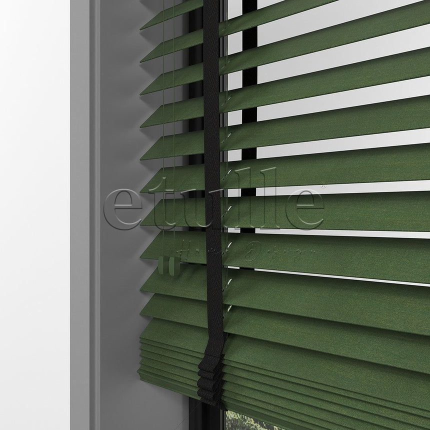 50 MM BASSWOOD Green Wooden Venetian Blind