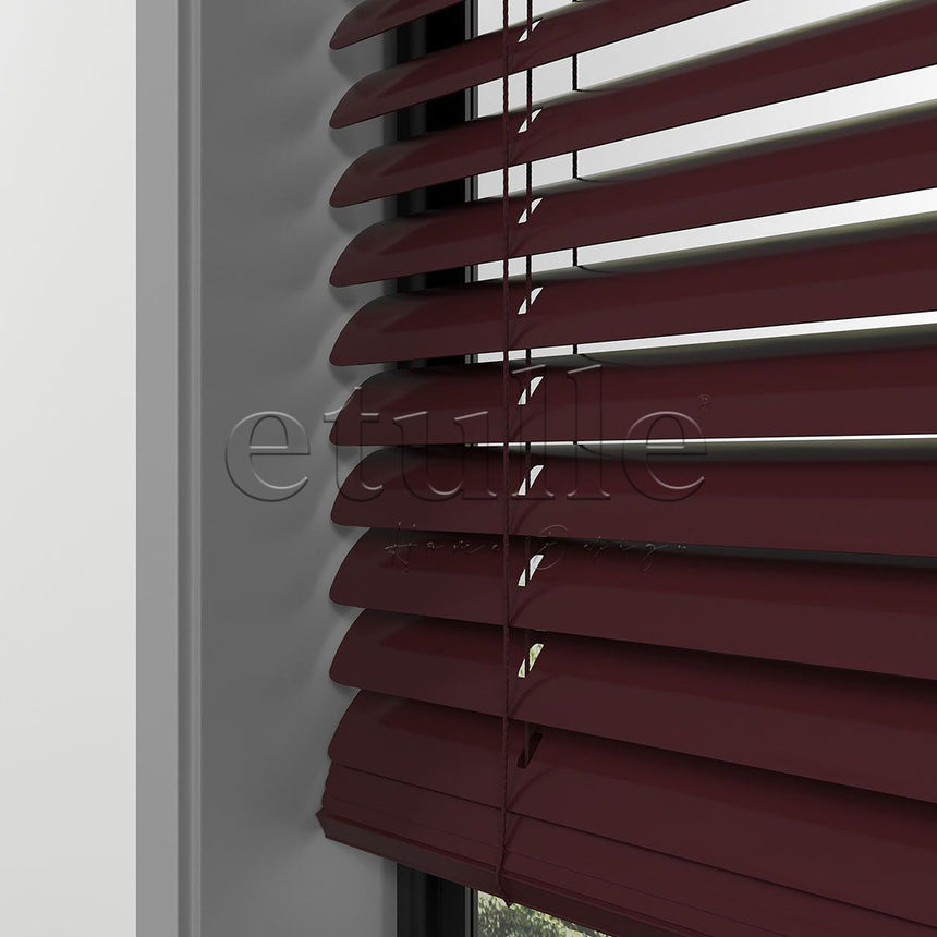 50 MM Claret Red Aluminum Venetian Blind