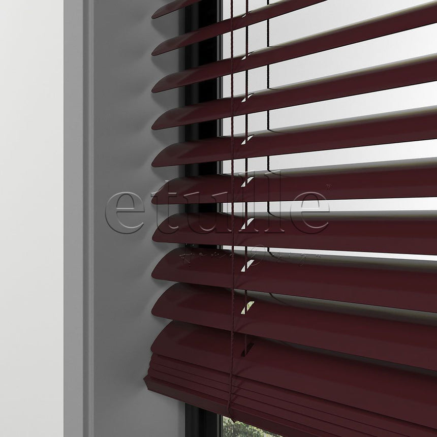 50 MM Claret Red Aluminum Venetian Blind