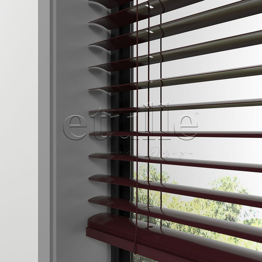 50 MM Claret Red Aluminum Venetian Blind